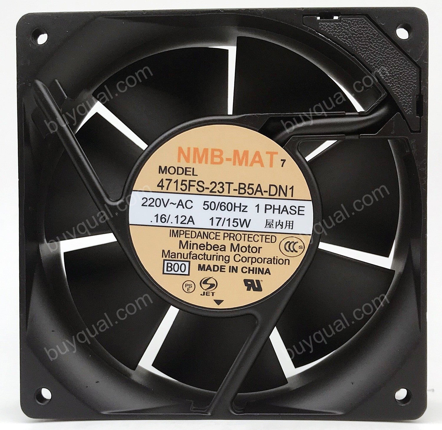 NMB 4715FS-23T-B5A -D01 -D00 4715FS-23T-B5A-DN1 230V 15W 17W 2wires  Cooling Fan NMB 4715FS-23T-B5A -D01 -D00 4715FS-23T-B5A-DN1 230V 15W 17W 2wires  Cooling Fan